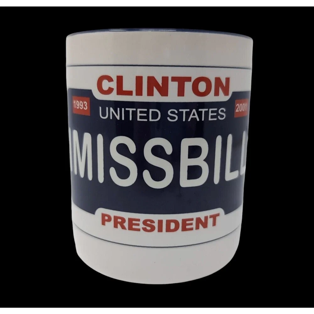 VTG I Miss Bill Coffee Tea Mug‎ President Clinton USA Politician 1993-2001